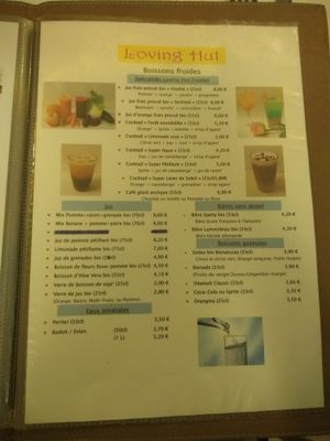 Drinks at Loving Hut in Paris