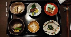 First of seven courses at Rikyuan in Hakone