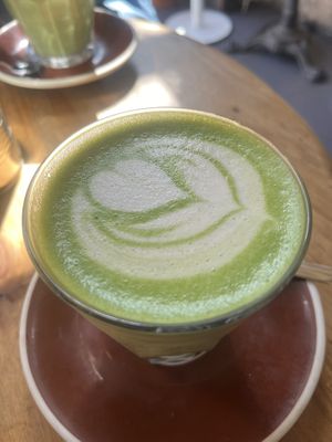 matcha lattee  at El Petit Princep in Barcelona