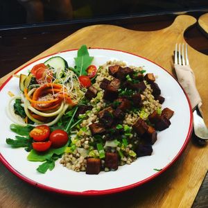 plant based dish of the day at El Petit Princep in Barcelona