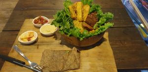 Falafel Bowl at Little Windows in Pokhara