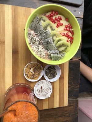Smoothie bowl  at Little Windows in Pokhara