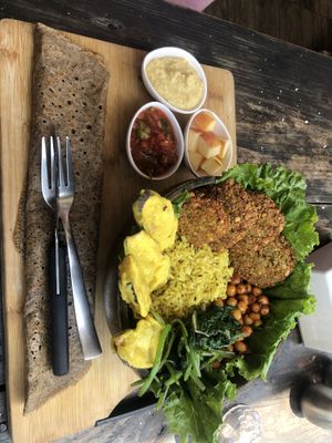 Falafel bowl   at Little Windows in Pokhara