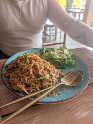 Pad thai at Little Windows in Pokhara