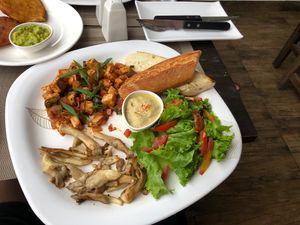 Vegan lover meal (breakfast)  at Little Windows in Pokhara