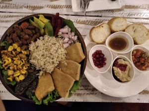 Vegan Buddha Bowl at Little Windows in Pokhara