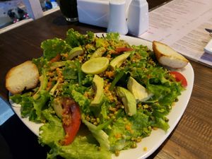 yummy salad at Little Windows in Pokhara