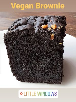 Vegan Brownie  at Little Windows in Pokhara