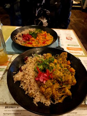 Curry jaickfruit at Turtle Bay in Preston