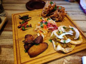Vegan Platter at Turtle Bay in Preston