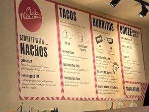 menu  at Club Mexicana - Seven Dials in London