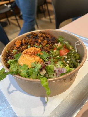 chorizo and sweet potato bowl  at Club Mexicana - Seven Dials in London