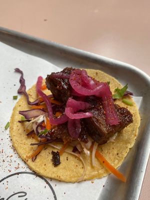 BBQ Short 'Rib' Taco at Club Mexicana - Seven Dials in London