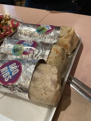 3 bbq buritos  at Club Mexicana - Seven Dials in London