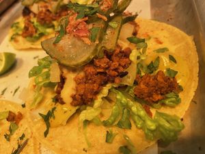 Burger taco   at Club Mexicana - Seven Dials in London