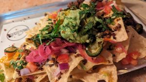 Loaded nachos at Club Mexicana - Seven Dials in London