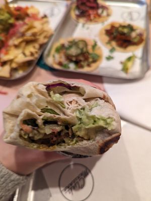 Rib burrito at Club Mexicana - Seven Dials in London