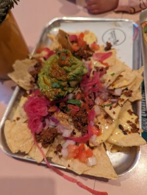 Loaded nachos at Club Mexicana - Seven Dials in London