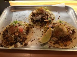 Cheeseburger taco  at Club Mexicana - Seven Dials in London