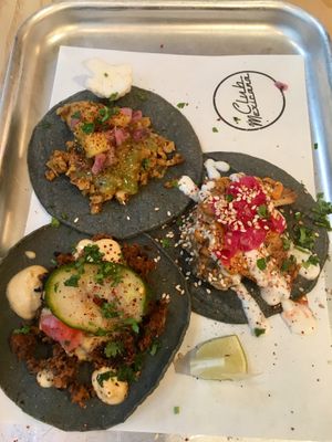 all the tacos 😍 at Club Mexicana - Seven Dials in London