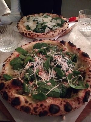 Vegan Verde and Pazzi (on the back) at Pazzi in Stockholm