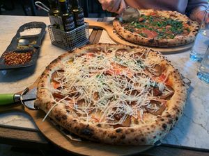 Nduja. Spicy pizza!  at Pazzi in Stockholm