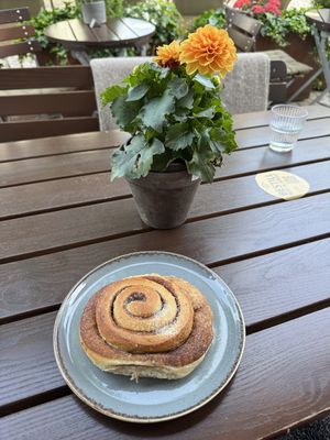Cinnamon roll  at Godt Brød in Stavanger