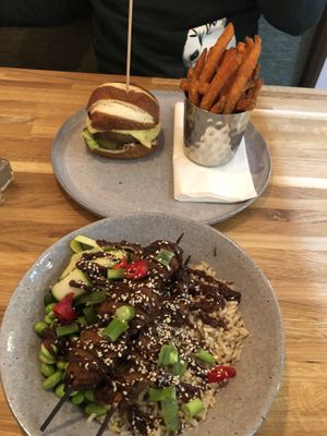Hoi sin seitan and the burger  at Vertigo - Jack Rosenthal in Manchester