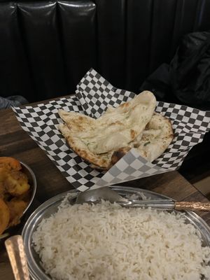 Garlic naan  at Himalayan Spice Bistro in Fernie