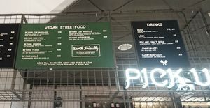 Some vegan options at Bastard Burgers in Solna