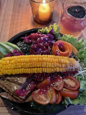 Buddha bowl  at Penida Colada Beach Bar in Penida Island