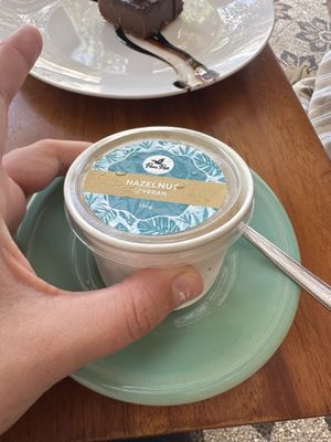 Hazelnut ice cream   at Penida Colada Beach Bar in Penida Island