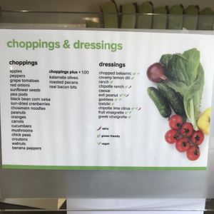 Choppings & dressings at The Chopped Leaf in Dawson Creek