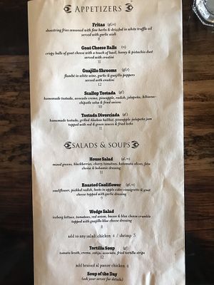 Salads at Tequila 61 in Anchorage