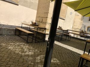 Seating area  at Hans im Glück in Amberg