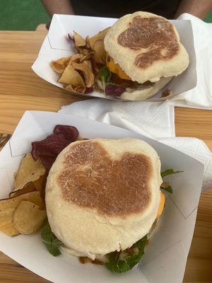 Exclusive burger and beyond meat burger  at Fresh - No Meat No Fish in Miragaia