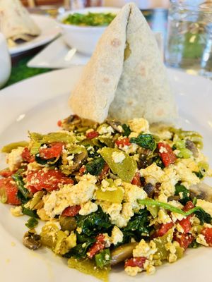 Veg scrambleed eggs  at Annapurna's World Vegetarian Cafe - 4th St in Albuquerque