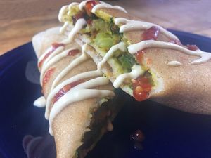 Mumbai Frankie at Annapurna's World Vegetarian Cafe - 4th St in Albuquerque