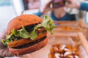 The 'Hot Wheels' Burger at Flower Burger in Florence