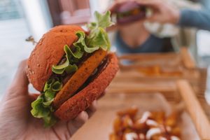 The 'Hot Wheels' Burger at Flower Burger in Florence