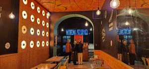 Inside at Flower Burger in Florence