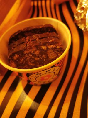 Chocolate salami at Flower Burger in Florence