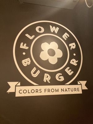 Signage   at Flower Burger in Florence