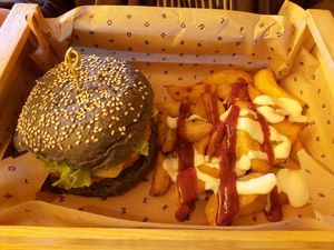 One yummy Burger! at Flower Burger in Florence