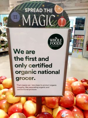 Holiday Signage in stores now at Whole Foods Market in Fort Lauderdale