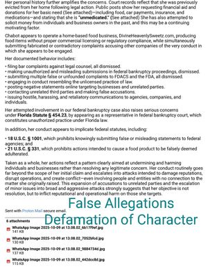 Slanderous email sent to all parties including Whole Foods, illegally using my name - after reaching out to City of Plantation. NO DPBR for the manufactured by name nor Food Permit at Whole Foods Market in Fort Lauderdale