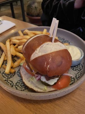 Vegan burger  at Lot en de Walvis in Leiden
