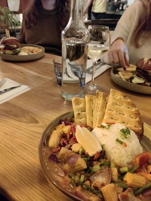 Vegan curry at Lot en de Walvis in Leiden