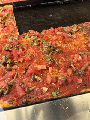 My favorite mushroom pizza  at Alice in Lucca