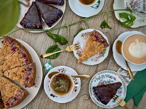 homemade cakes at Bluebirds in the Backyard in Dordrecht